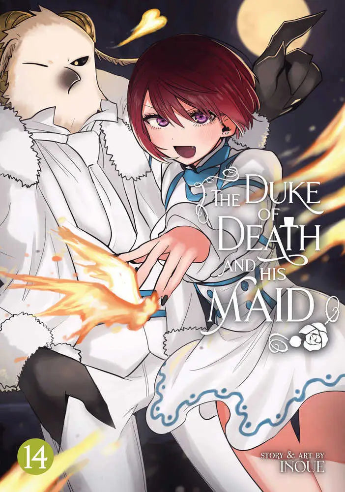 The Duke of Death and His Maid Volume 14 manga cover featuring a time travel theme