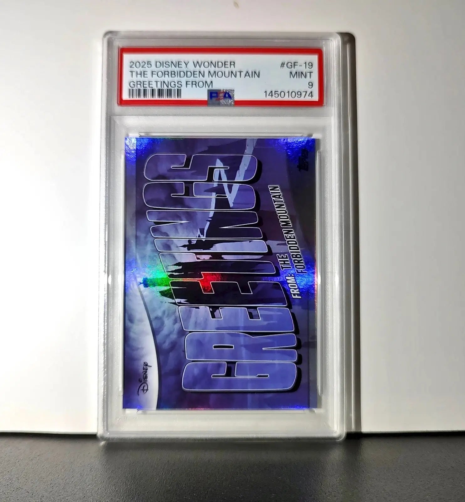 The Forbidden Mountain 2025 Topps Disney #GF-19 Greetings Sleeping Beauty PSA 9 - Non-Sports Card Single
