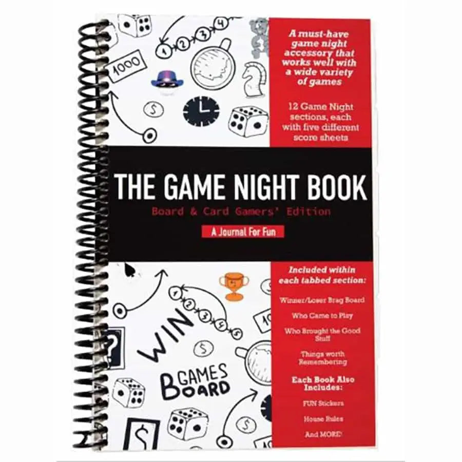 Game night journal from The Game Night Book - Board & Card Gamer’s Edition