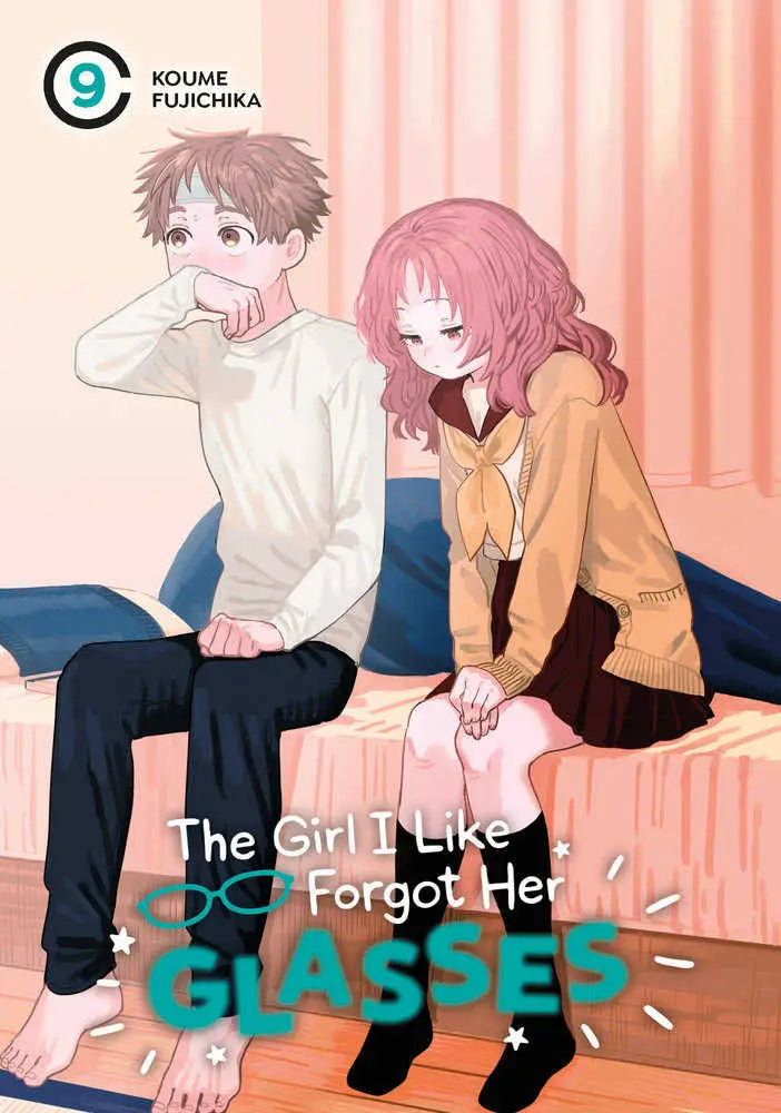 Manga cover featuring two characters from The Girl I Like Forgot Her Glasses 09