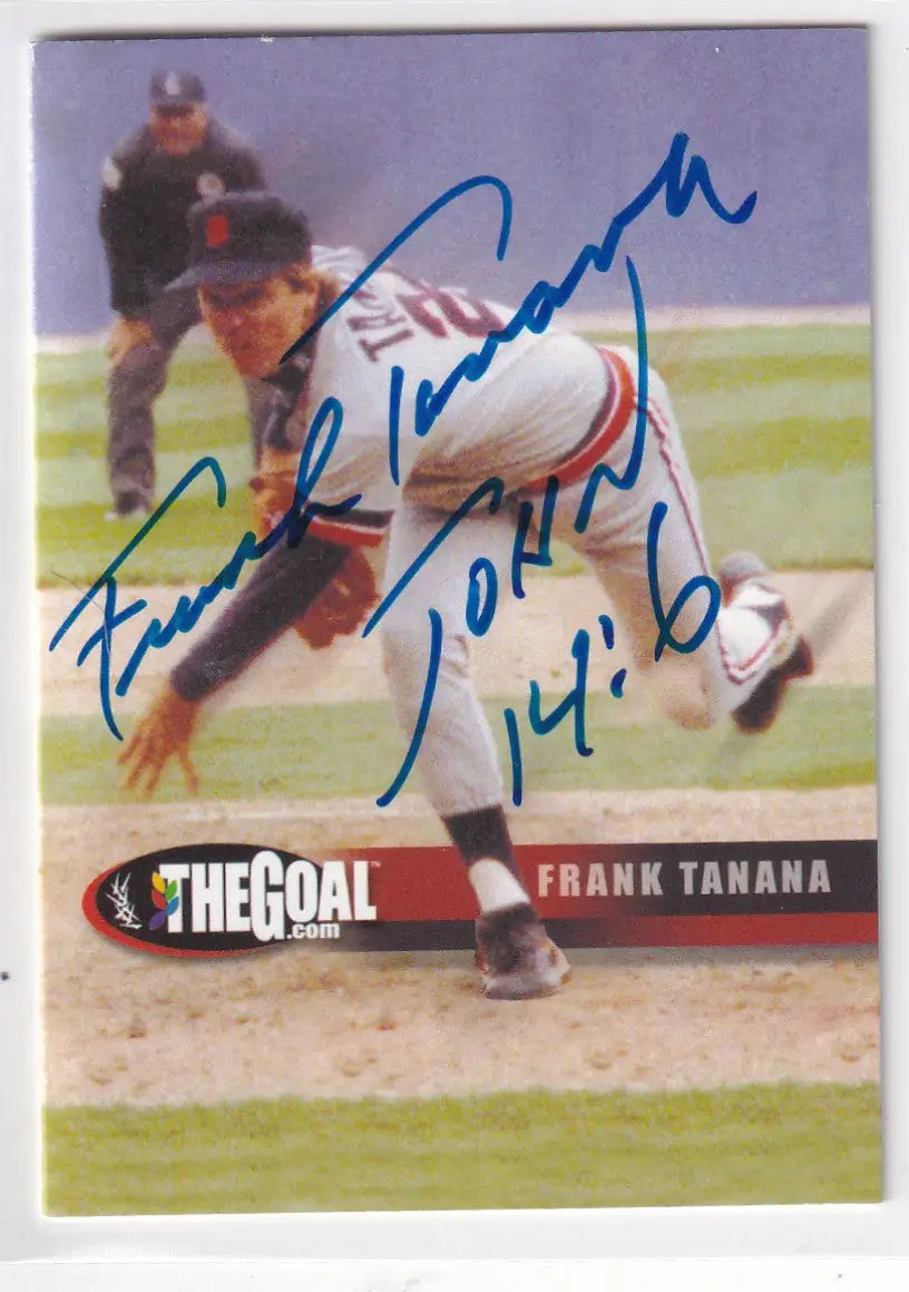 THE GOAL FRANK TANANA BOOKLET AUTO TTM- DETROIT TIGERS - Baseball Card Single