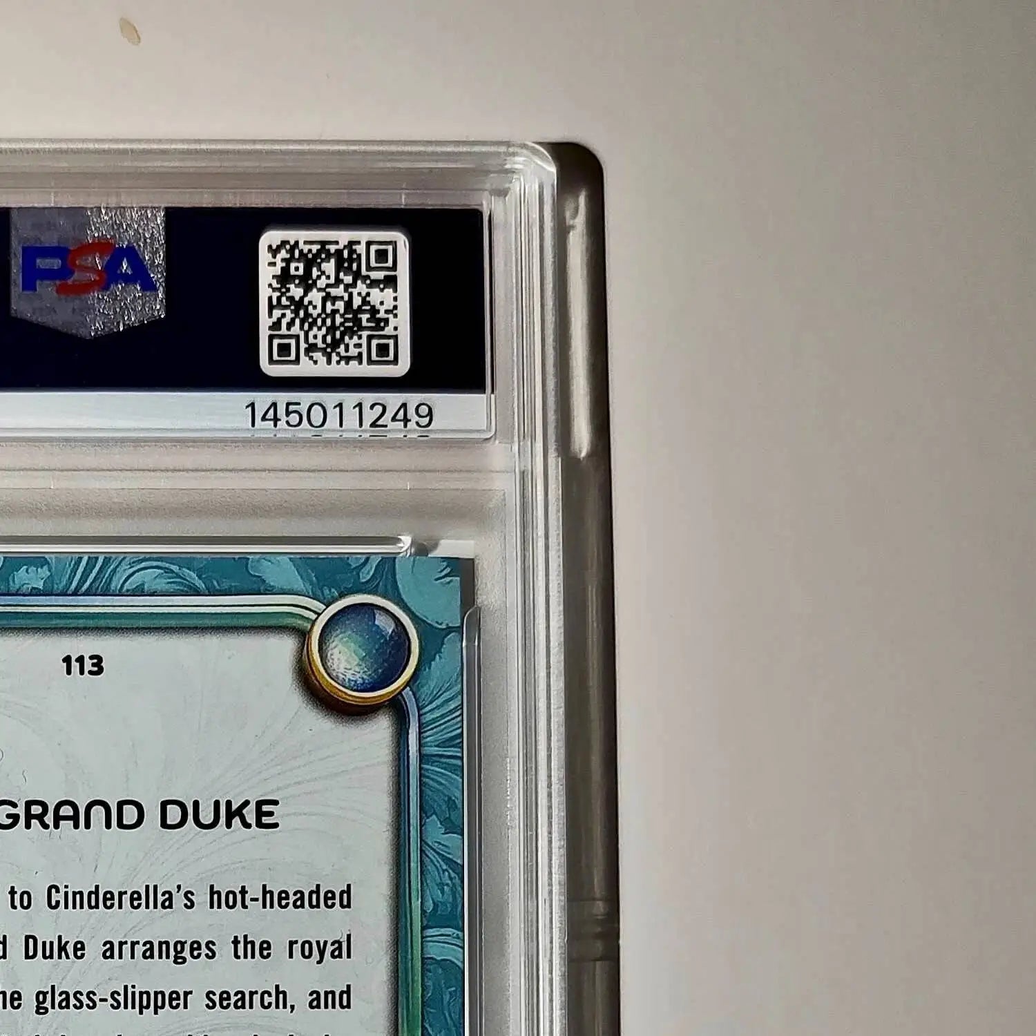 The Grand Duke 2025 Topps Disney Wonder #113 Diamond Card Cinderella PSA 9 - Non-Sports Card Single