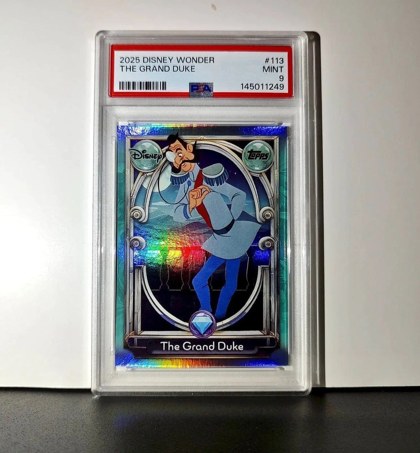 The Grand Duke 2025 Topps Disney Wonder #113 Diamond Card Cinderella PSA 9 - Non-Sports Card Single
