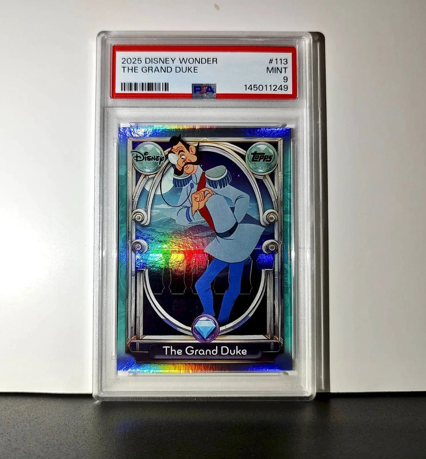 The Grand Duke 2025 Topps Disney Wonder #113 Diamond Card Cinderella PSA 9 - Non-Sports Card Single