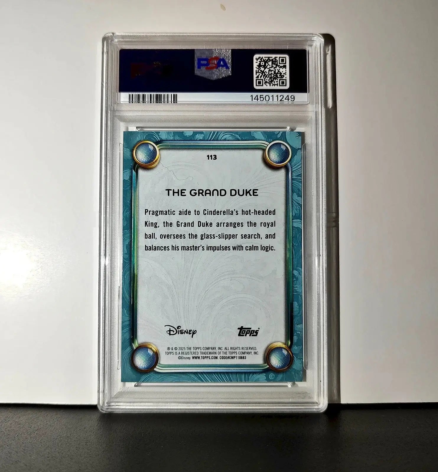 The Grand Duke 2025 Topps Disney Wonder #113 Diamond Card Cinderella PSA 9 - Non-Sports Card Single