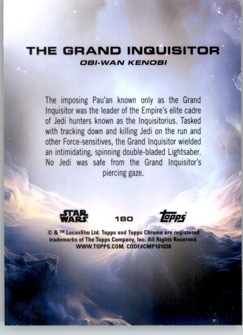 The Grand Inquisitor - 2025 Topps Chrome Star Wars Sapphire - #180 - Non_sport - Star Wars Card Single