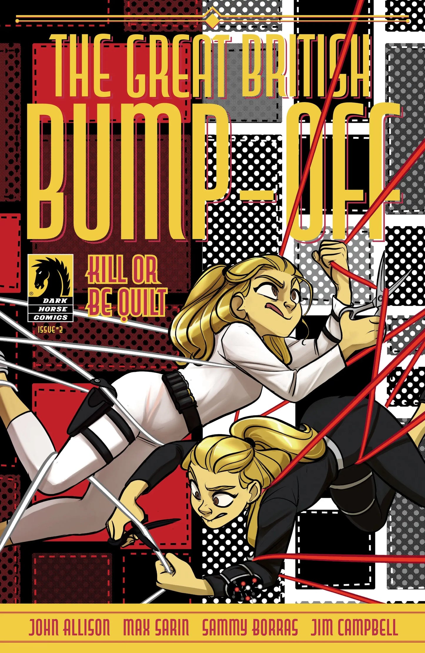 Comic book cover for The Great British Bump-Off Kill Or Be Quilt #2 by Max Sarin