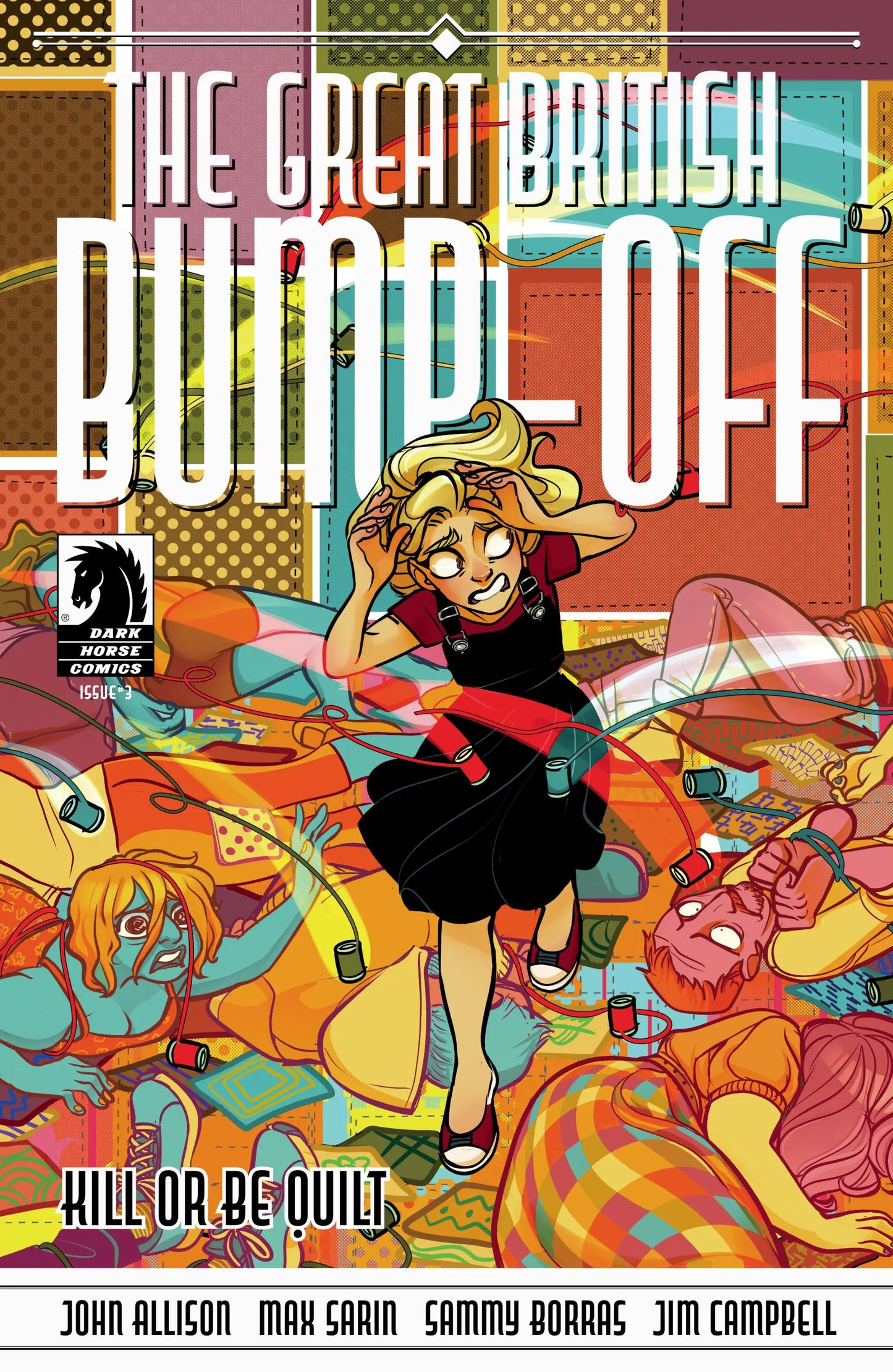 Comic book cover for The Great British Bump-Off Kill Or Be Quilt by Max Sarin