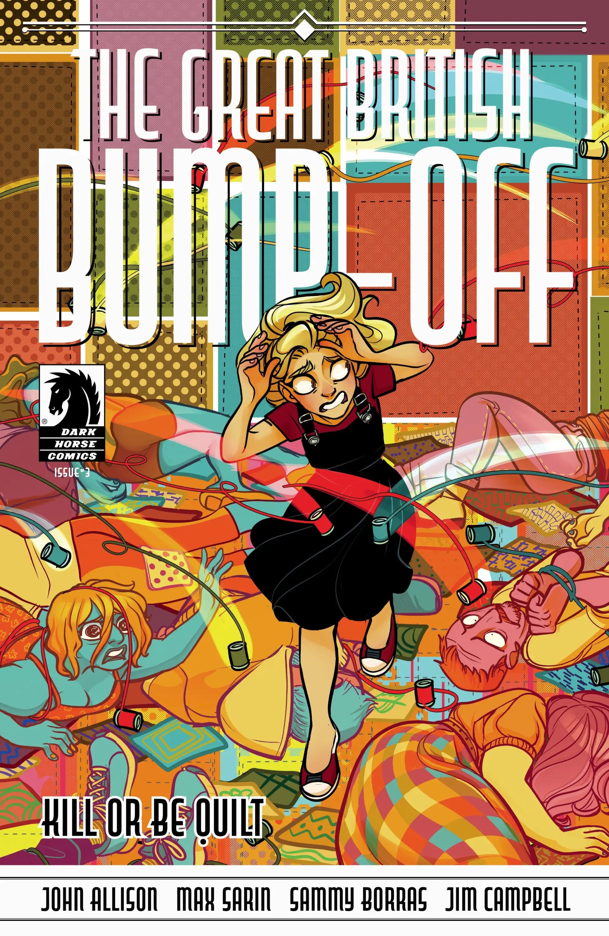 Comic book cover for The Great British Bump-Off Kill Or Be Quilt by Max Sarin