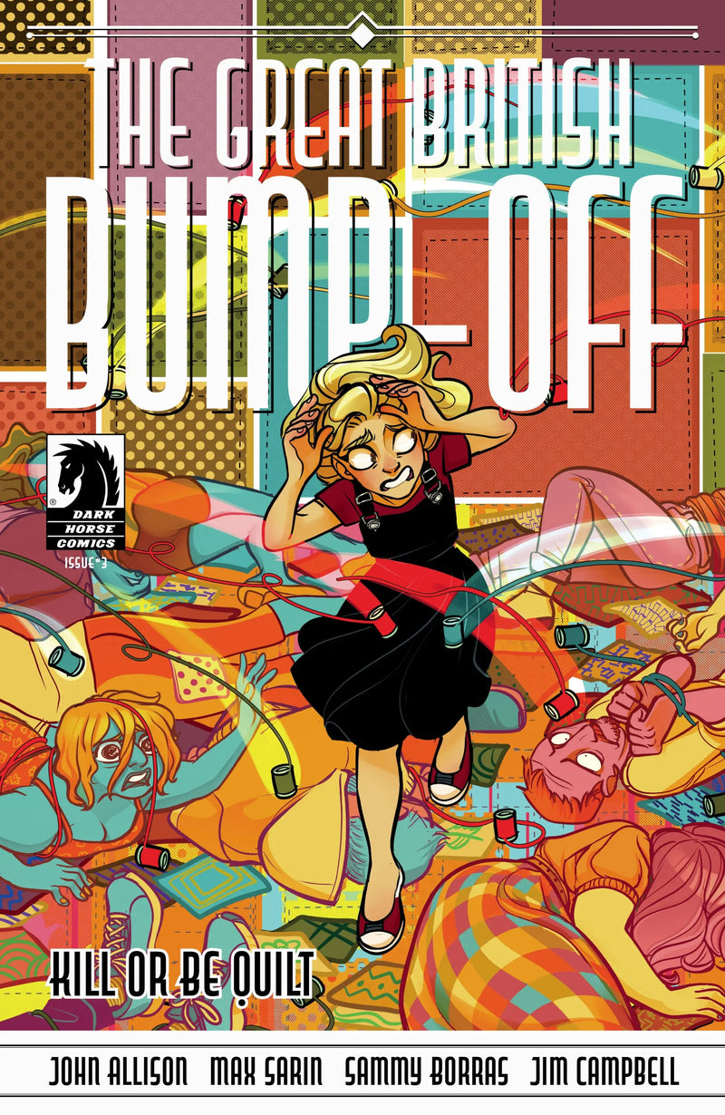 Comic book cover for The Great British Bump-Off Kill Or Be Quilt by Max Sarin