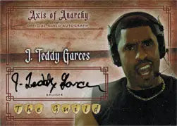 Autograph card of Teddy Garces as Bruiser from The Guild trading cards collection