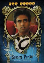 Portrait trading card of Sandeep Parikh in formal attire for baseball card collection