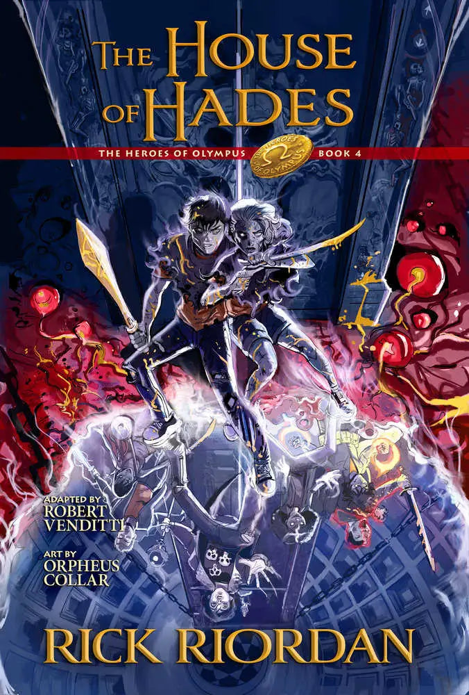 The House Of Hades The Graphic Novel book cover featuring Greek myth artwork