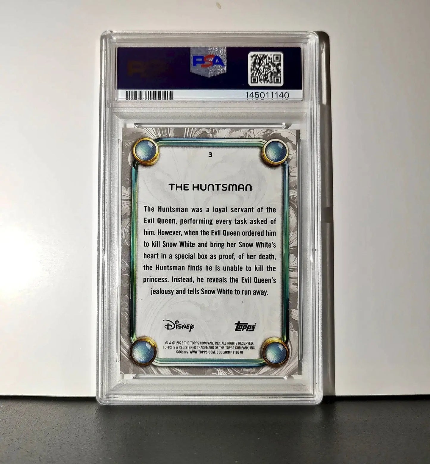 The Huntsman 2025 Topps Disney #3 Winter Snow White and the Seven Dwarfs PSA 8 - Non-Sports Card Single