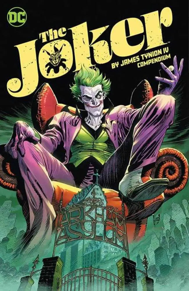 Comic book cover featuring the Joker from James Tynion Tynion IV Compendium TPB