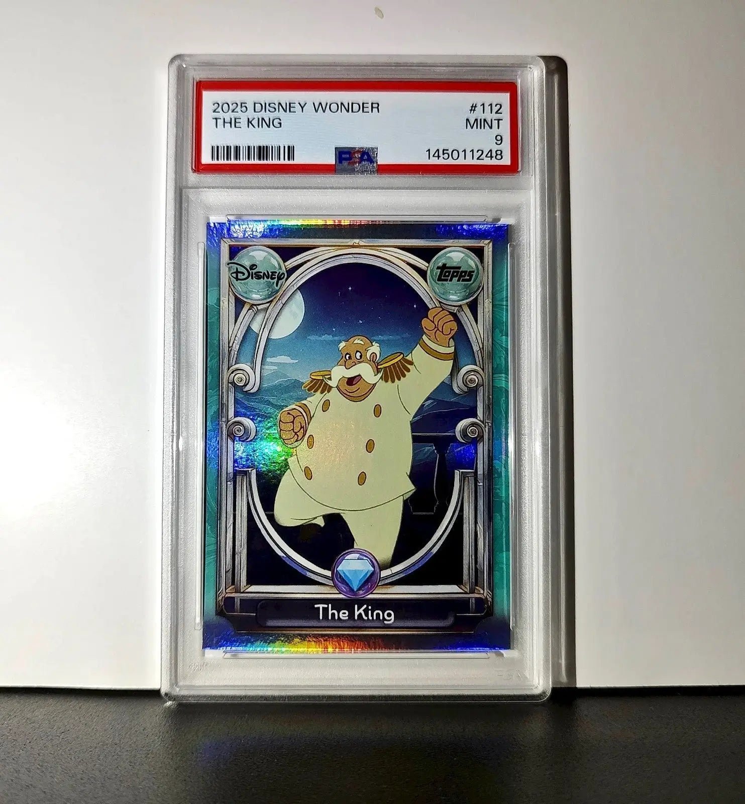 The King 2025 Topps Disney Wonder #112 Diamond Card Cinderella PSA 9 - Non-Sports Card Single