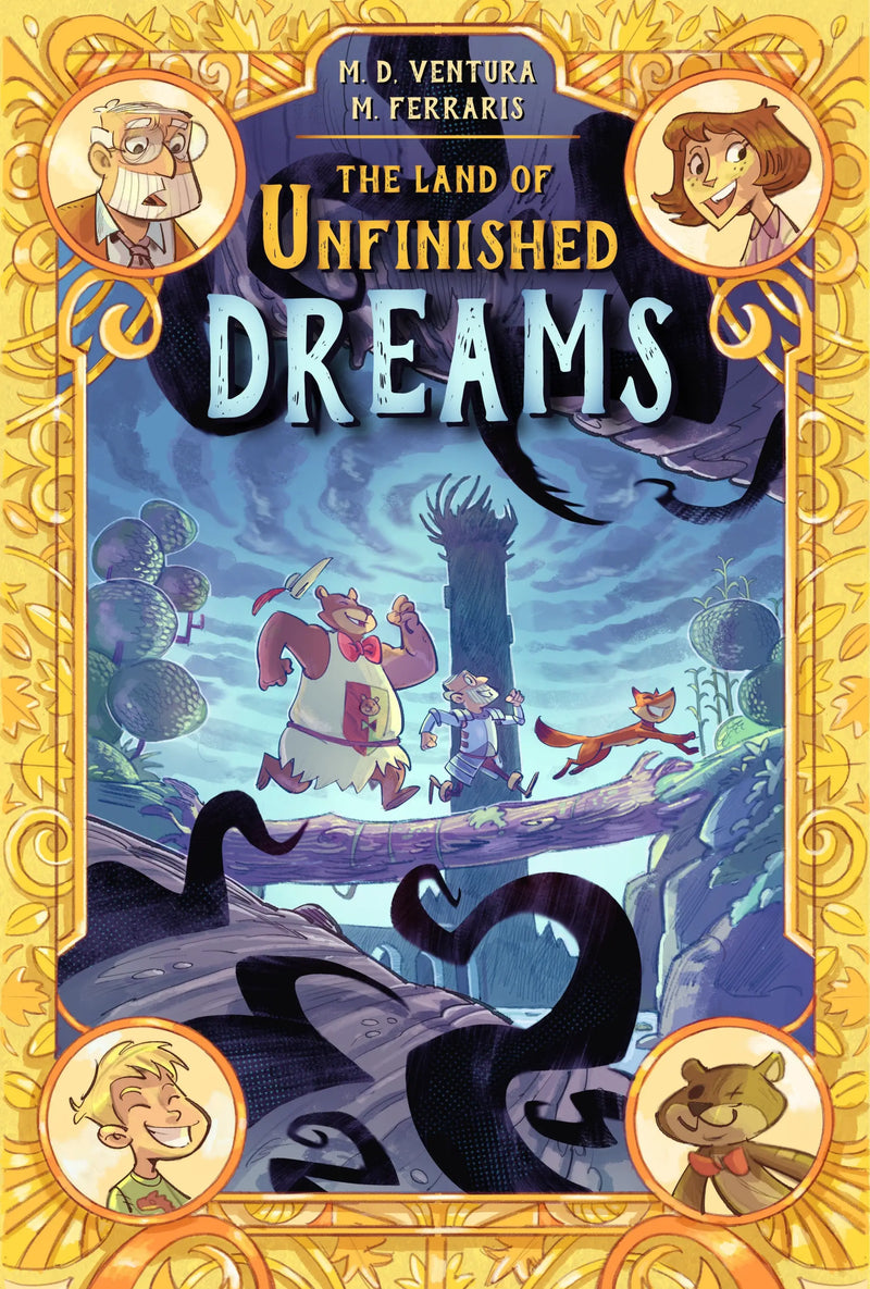 Illustrated book cover for The Land Of Unfinished Dreams children’s fantasy novel