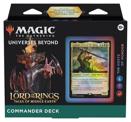 The Lord of the Rings: Tales of Middle-earth - Commander Deck (The Hosts of Mordor) - Magic Card Box