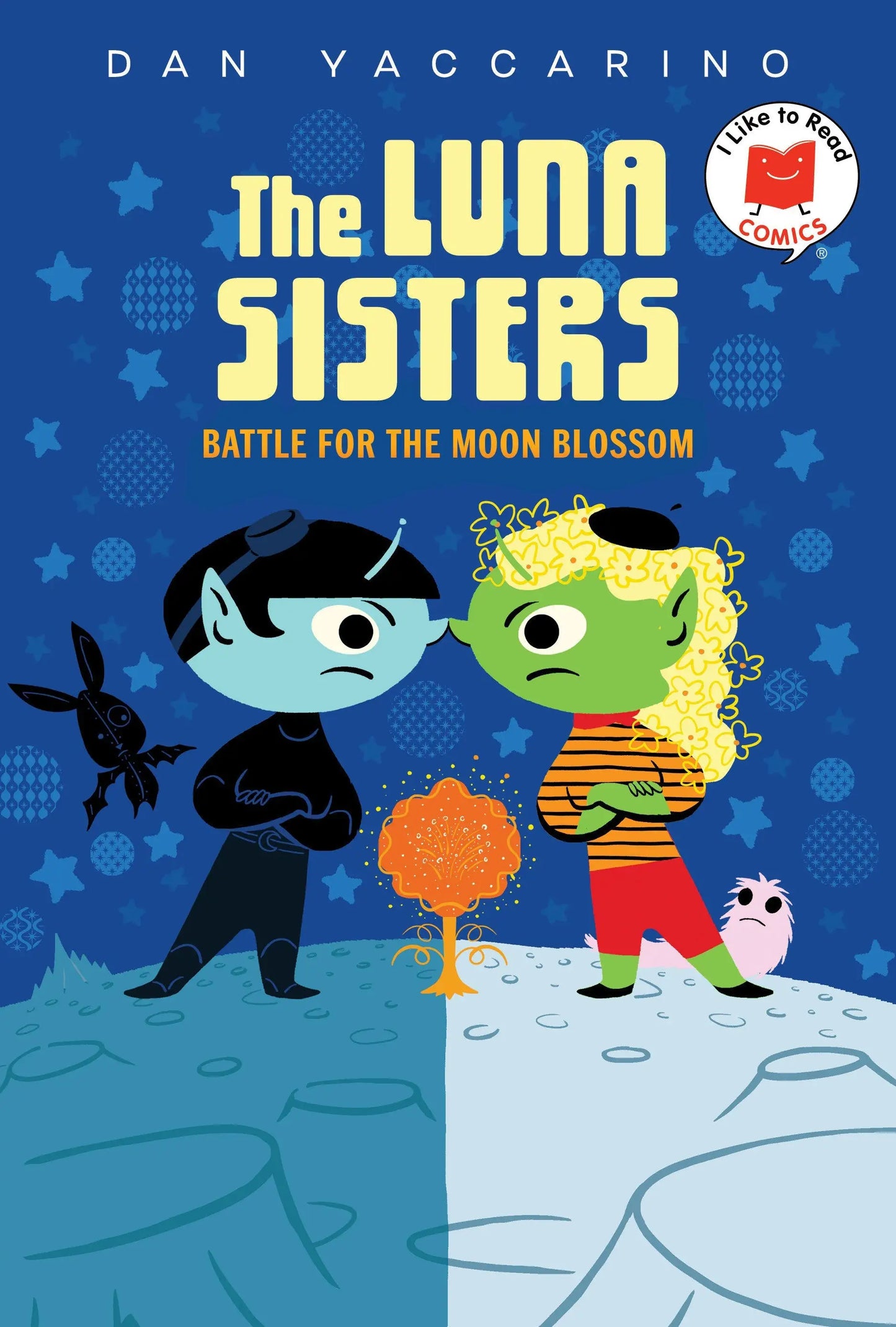 Children’s book cover featuring the Luna Sisters Battle for the Moon Blossom