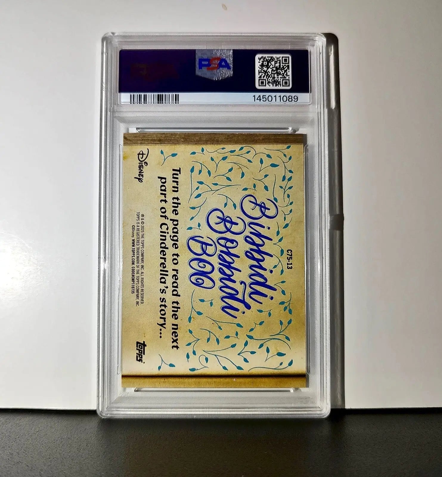The magic words make a new dress! 2025 Topps Disney #C75-13 PSA 9 - Non-Sports Card Single