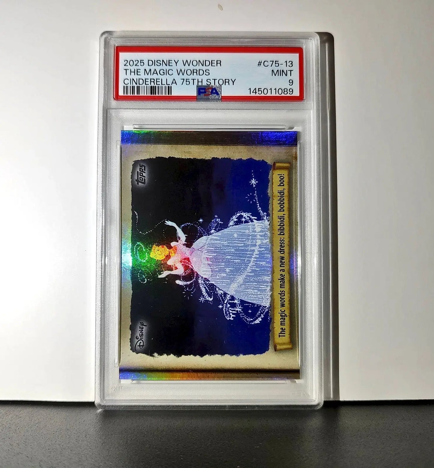 The magic words make a new dress! 2025 Topps Disney #C75-13 PSA 9 - Non-Sports Card Single
