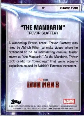 The Mandarin - 2025 Topps Chrome Marvel Studios - #32 - Non_sport - Non-Sports Card Single