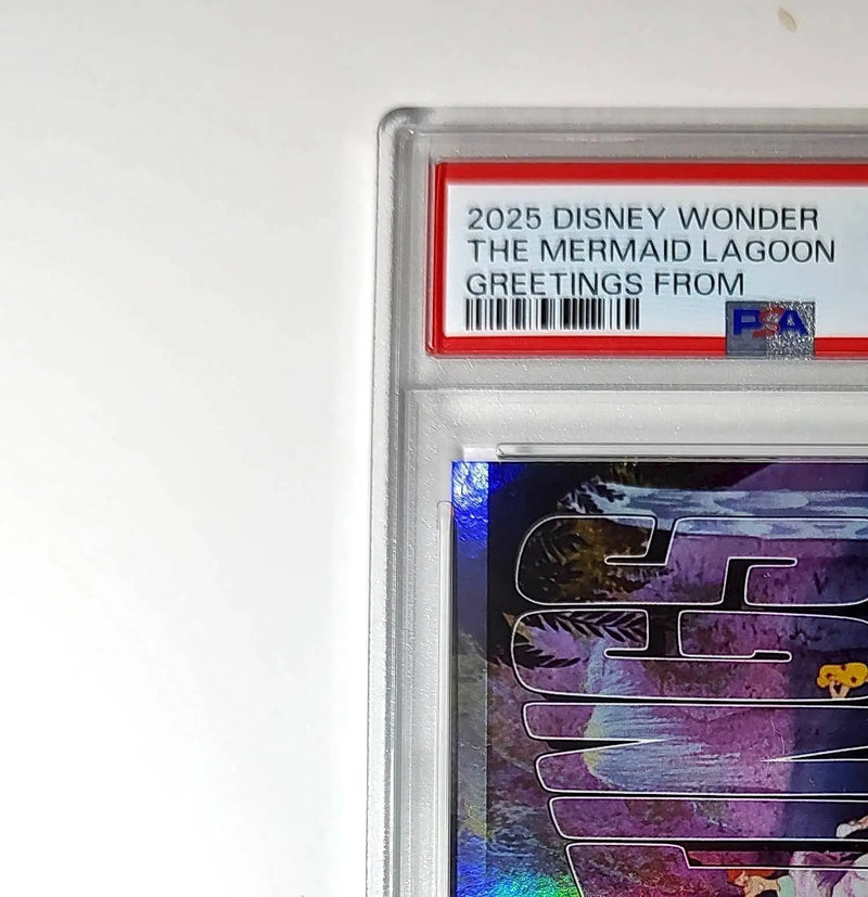 The Mermaid Lagoon 2025 Topps Disney #GF-21 Greetings From Card Peter Pan PSA 9 - Non-Sports Card Single