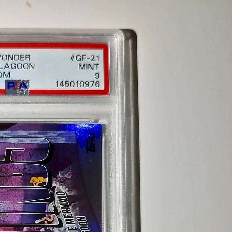 The Mermaid Lagoon 2025 Topps Disney #GF-21 Greetings From Card Peter Pan PSA 9