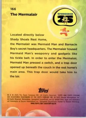 The Mermalair - 2025 Topps Chrome SpongeBob SquarePants - #166 - Non-Sports Card Single