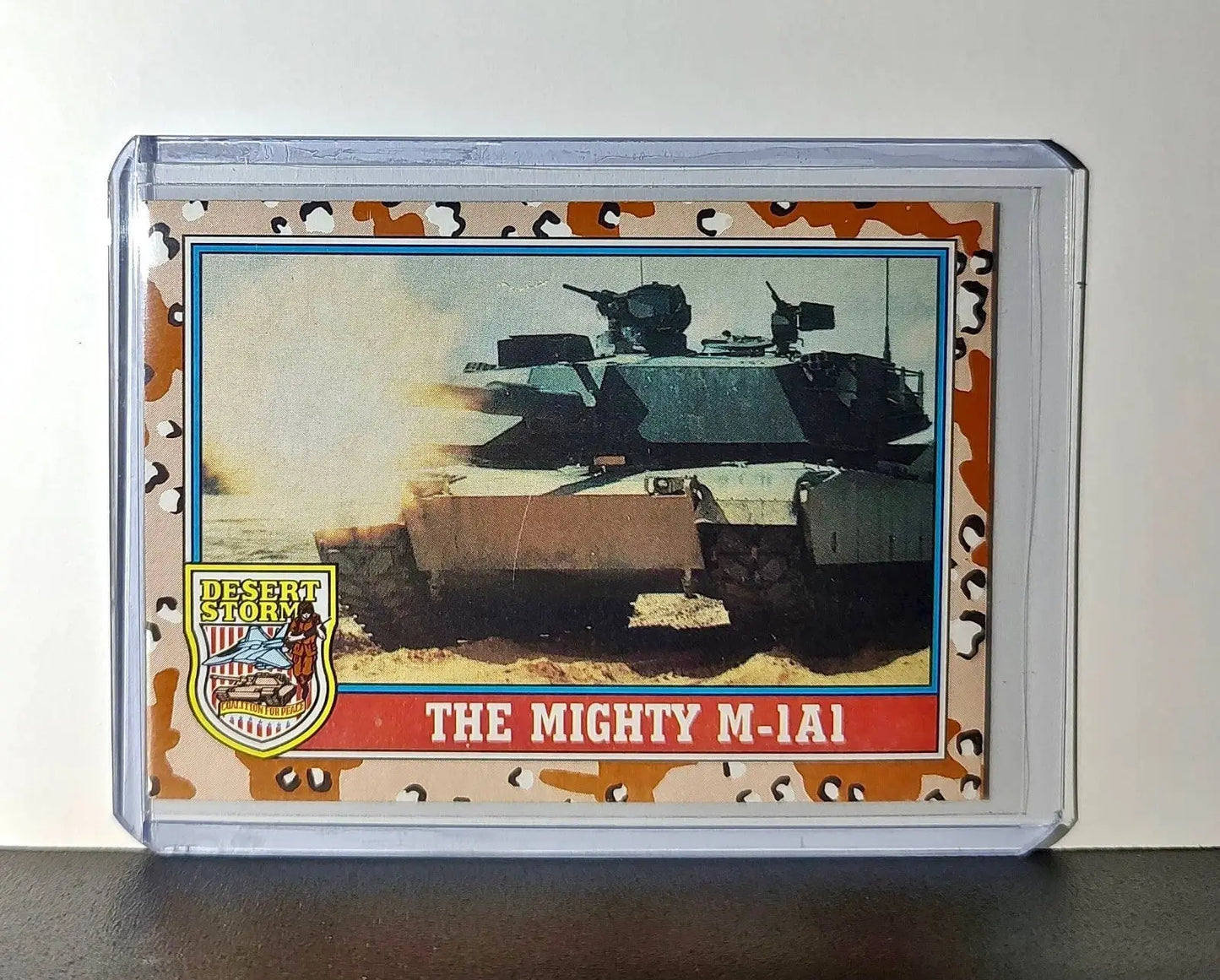 The Mighty M1A1 Abrams 1991 Topps Desert Storm #97 Card