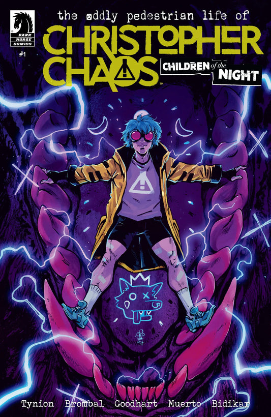 Comic book cover featuring Christopher Chaos from The Oddly Pedestrian Life of Christopher Chaos Children of the Night #1