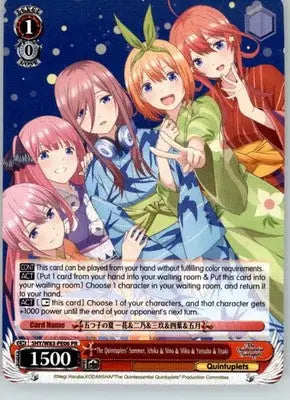 The Quintuplets’ Summer Ichika & Nino & Miku & Yotsuba & Itsuki 5HY/W83-PE06 PR - Other