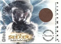 Koala bear wearing a hat on a blue background for The Seeker costume card