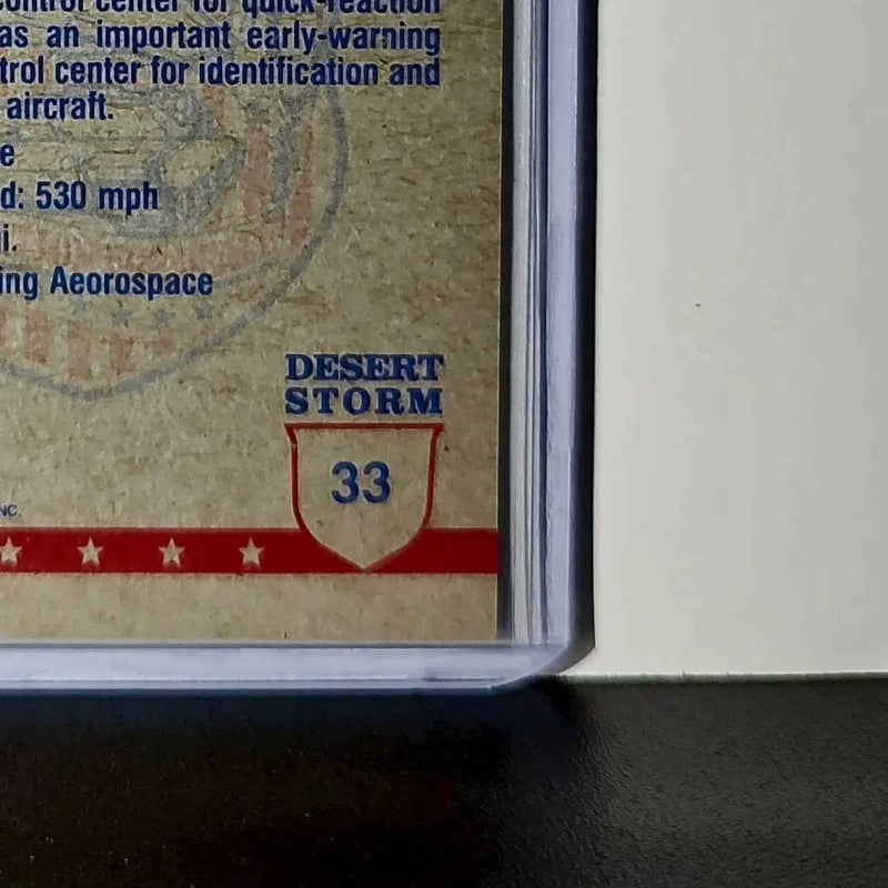 The Sentry – An E-3A AWACS 1991 Topps Desert Storm #33 Card - Non-Sports Card Single