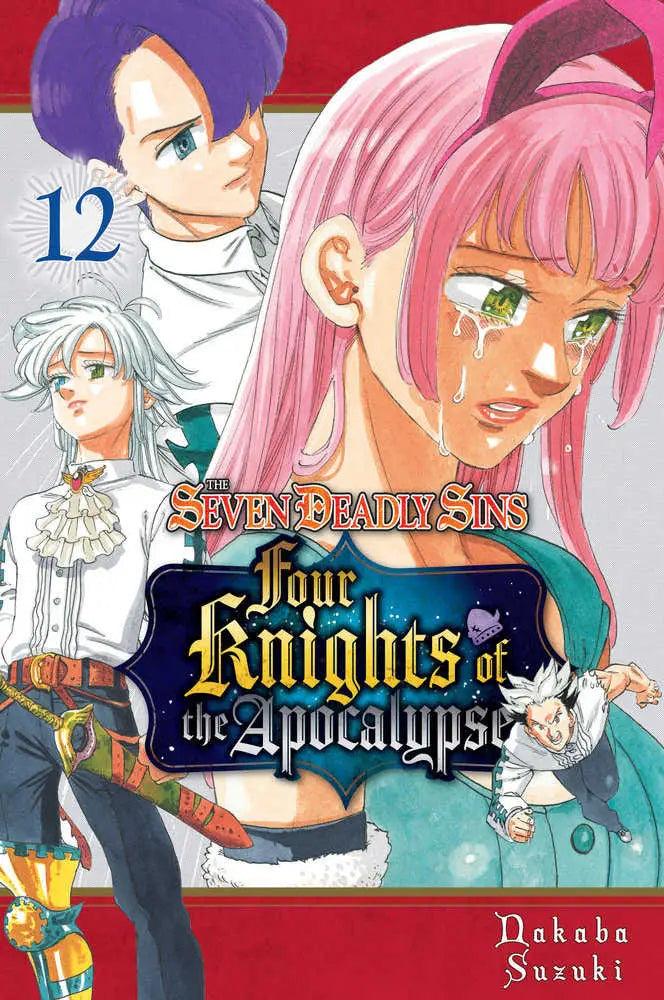 Manga book cover of Four Knights of the Apocalypse from Seven Deadly Sins series