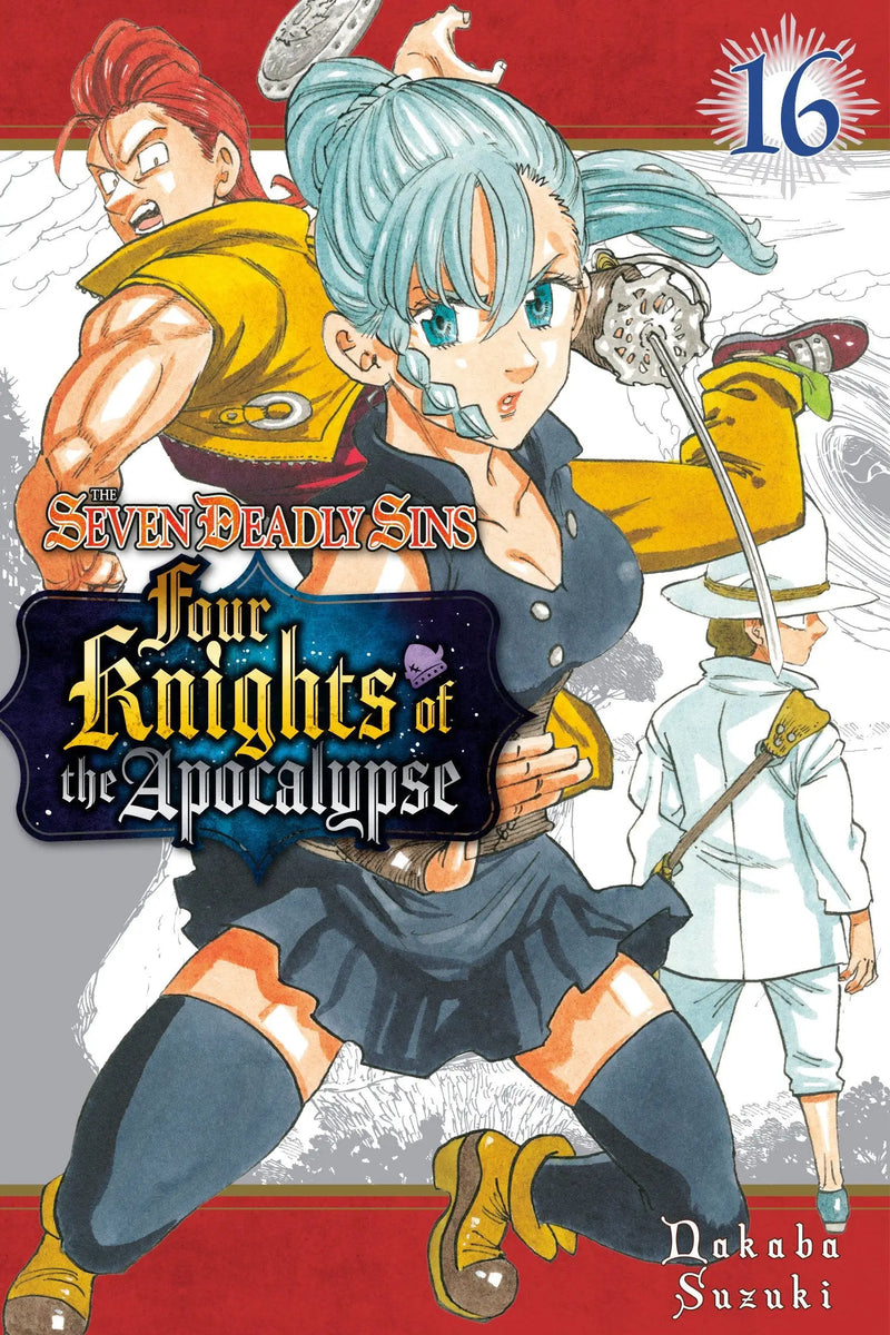 Manga cover art for The Seven Deadly Sins Four Knights Of The Apocalypse 16 featuring seven deadly sins characters