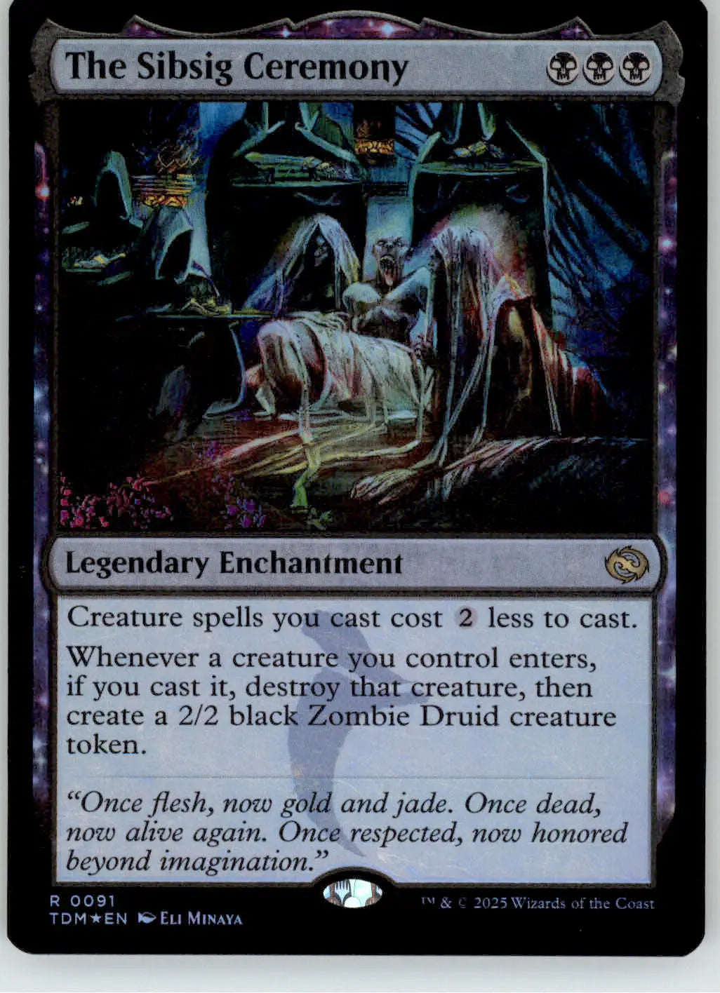 The Sibsig Ceremony - Tarkir: Dragonstorm - 91 - Foil NM Magic: The Gathering