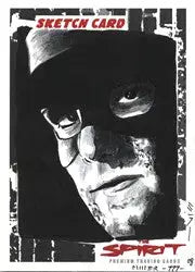 Shadowy black-and-white portrait from The Spirit Movie SK20 Steven Miller sketch card