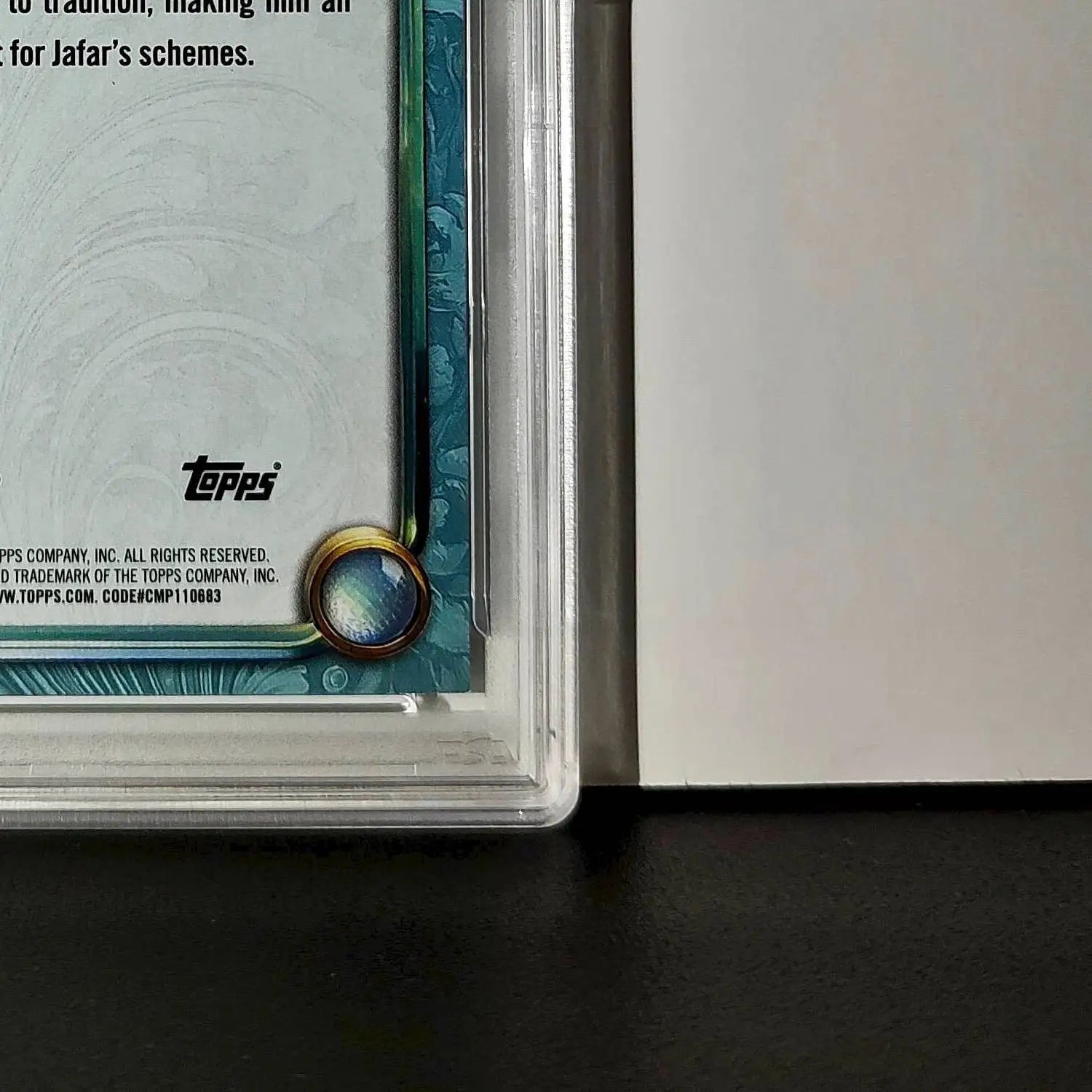 The Sultan 2025 Topps Disney Wonder #132 Diamond Card Alladin PSA 8 - Non-Sports Card Single