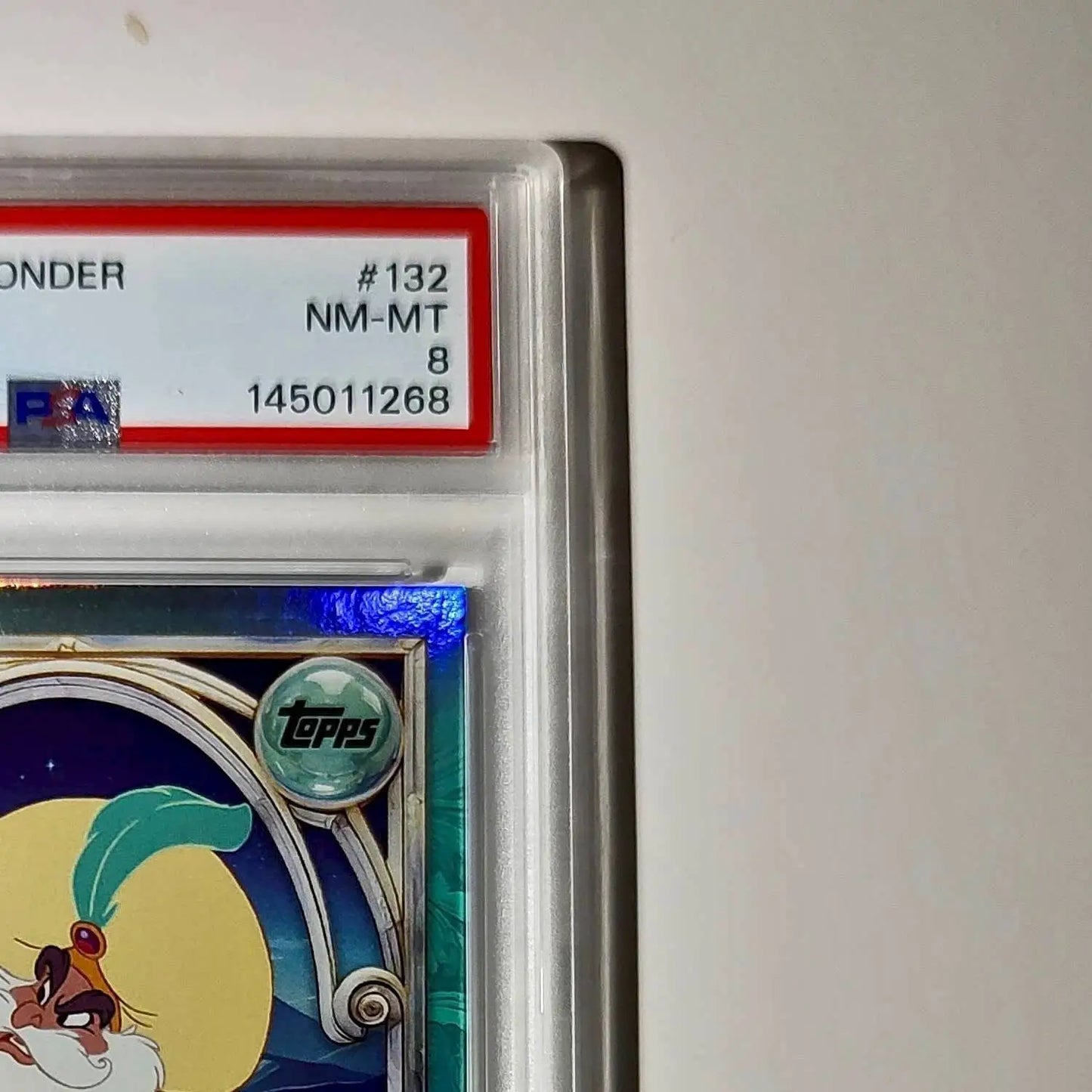 The Sultan 2025 Topps Disney Wonder #132 Diamond Card Alladin PSA 8 - Non-Sports Card Single