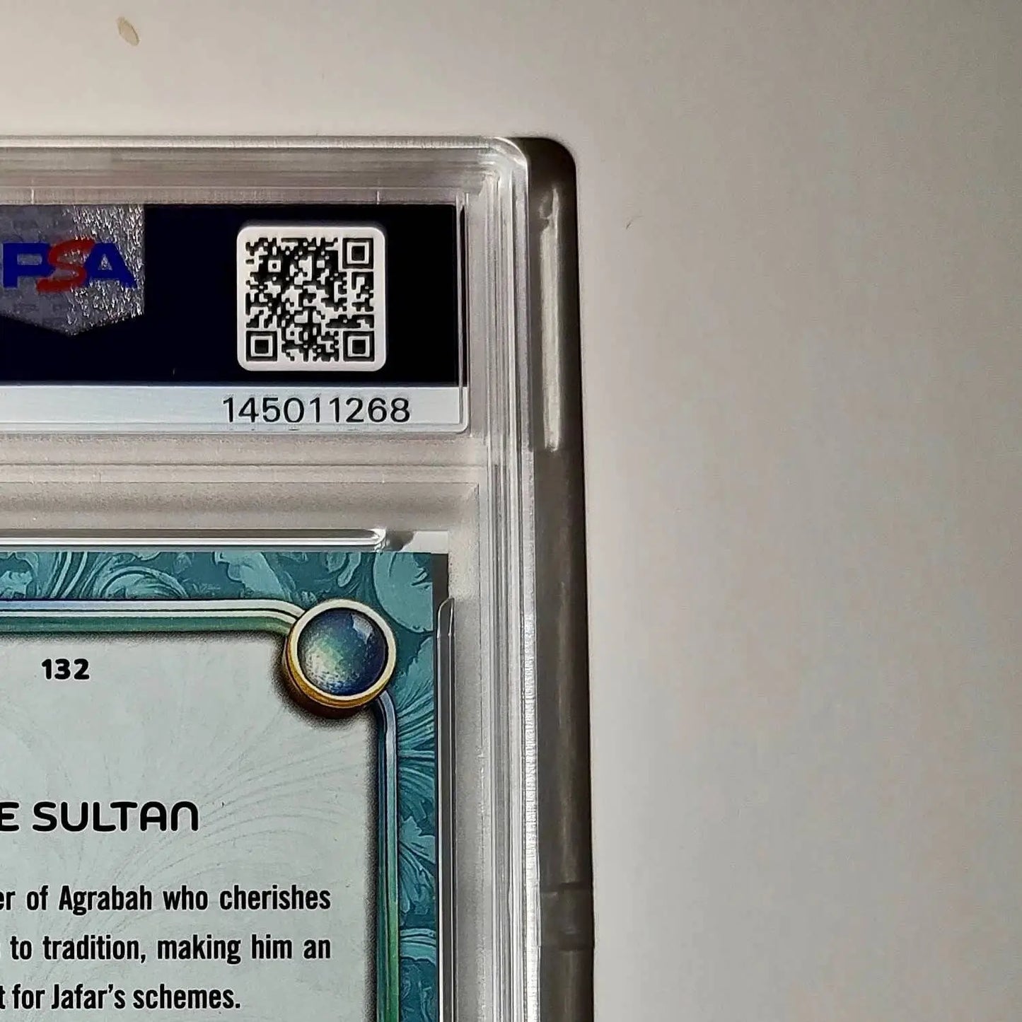 The Sultan 2025 Topps Disney Wonder #132 Diamond Card Alladin PSA 8 - Non-Sports Card Single