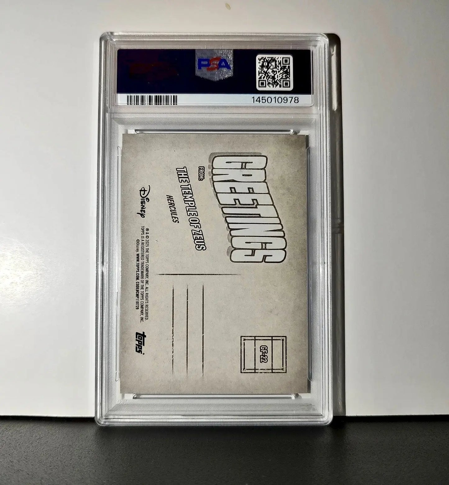 The Temple of Zeus 2025 Topps Disney #GF-22 Greetings From Hercules PSA 6 EX-M - Non-Sports Card Single