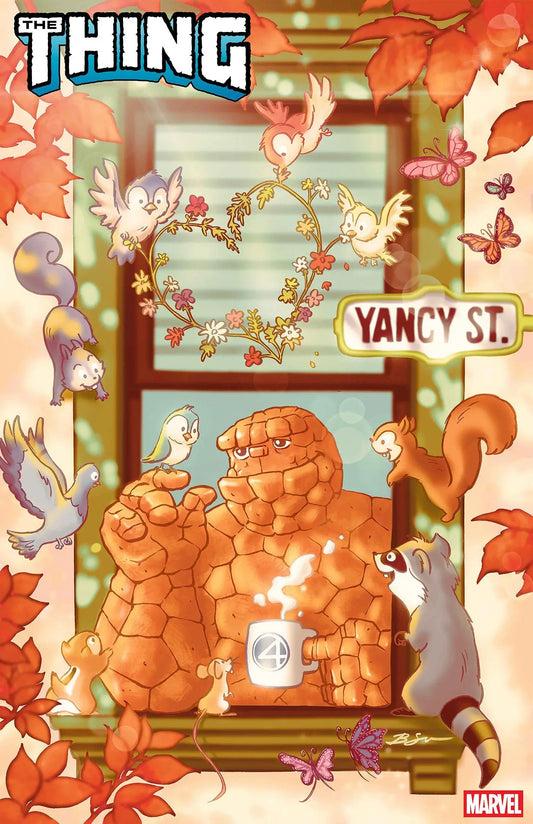 Comic book cover of The Thing #1 Ben Su Windowshades Variant featuring Ben Grimm