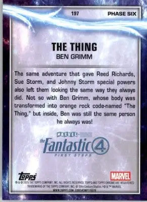 The Thing - 2025 Topps Chrome Marvel Studios - #197 - Non_sport - Marvel Card Single