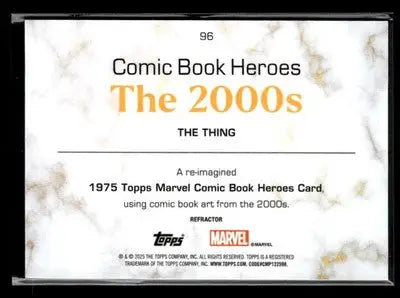 🌟 The Thing 2025 Topps Marvel 1975 Golden Anniversary Refractor #96 🌟 - Marvel Card Single