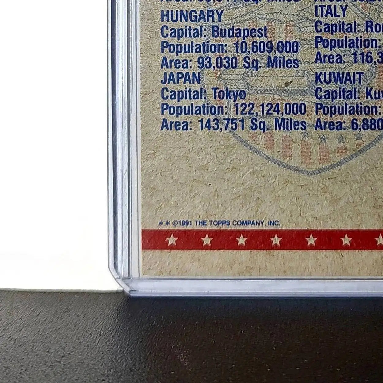 The View from Above 1991 Topps Desert Storm #81 Card