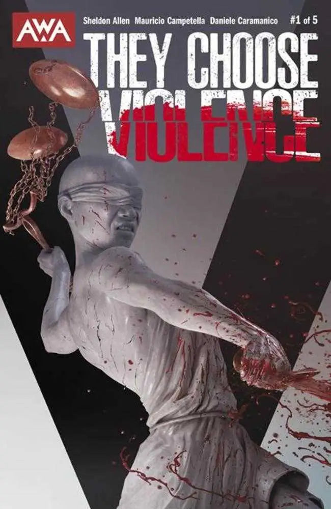 Comic book cover for They Choose Violence #1 with HBcu Besties and Mature Comic themes