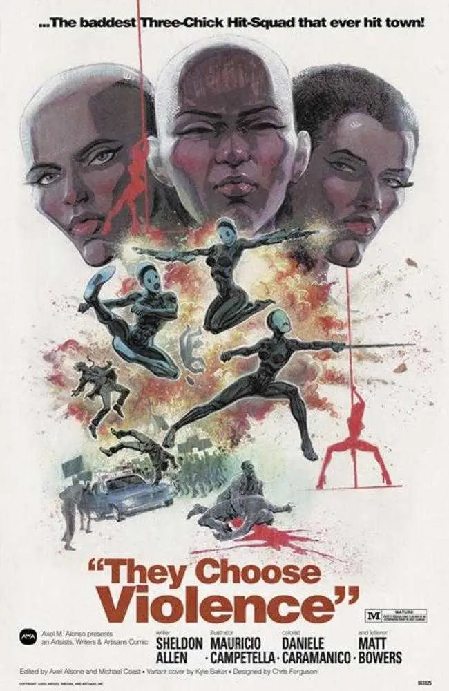 They Choose Violence #1 (Of 5) Cover B Kyle Baker Variant (Mature) - Comic Book