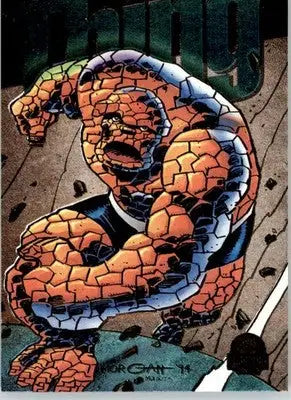 Thing - 1994 Fleer Marvel Universe - #9 - Power Blast Silver Non_sport - Marvel Card Single