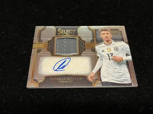 Thomas Müller Panini Select 2017 Soccer JA-TM AUTO Jersey Patch Card #d 57/125 - Soccer Card Single